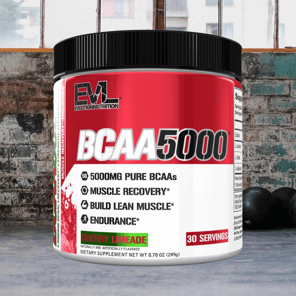 EVL Nutrition Flavored BCAA 5000 (30 serv) Cherry Limeade - Aminoacidi - BCAA 2/3