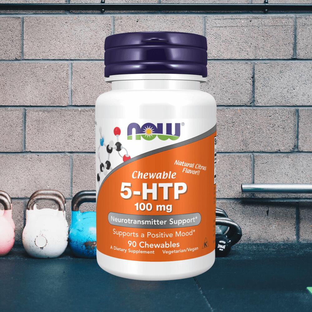 Now Foods 5-HTP 100mg Chewable (90) Standard - Vitamines, minéraux et santé 2/3
