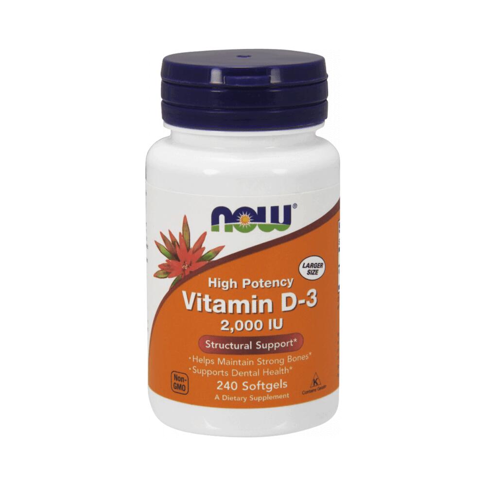 NOW FOODS Now Foods Vitamin D3 2000IU (240) Standard - Vitaminen, mineralen & gezondheid
