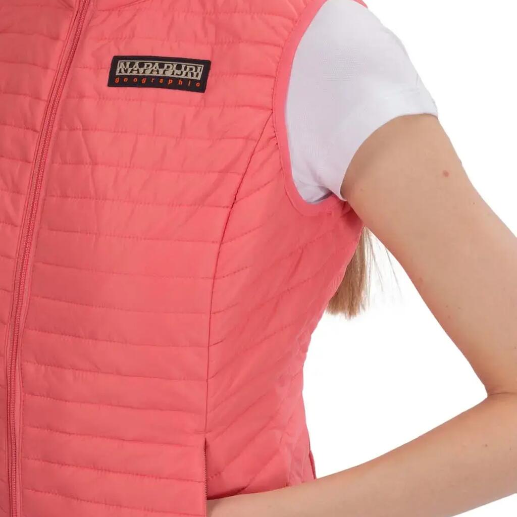 Napapijri sleeveless padded jacket 100g - pink