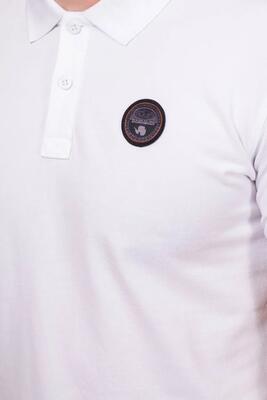 Poloshirt - casual - heren - napapijri - regular fit - wit.