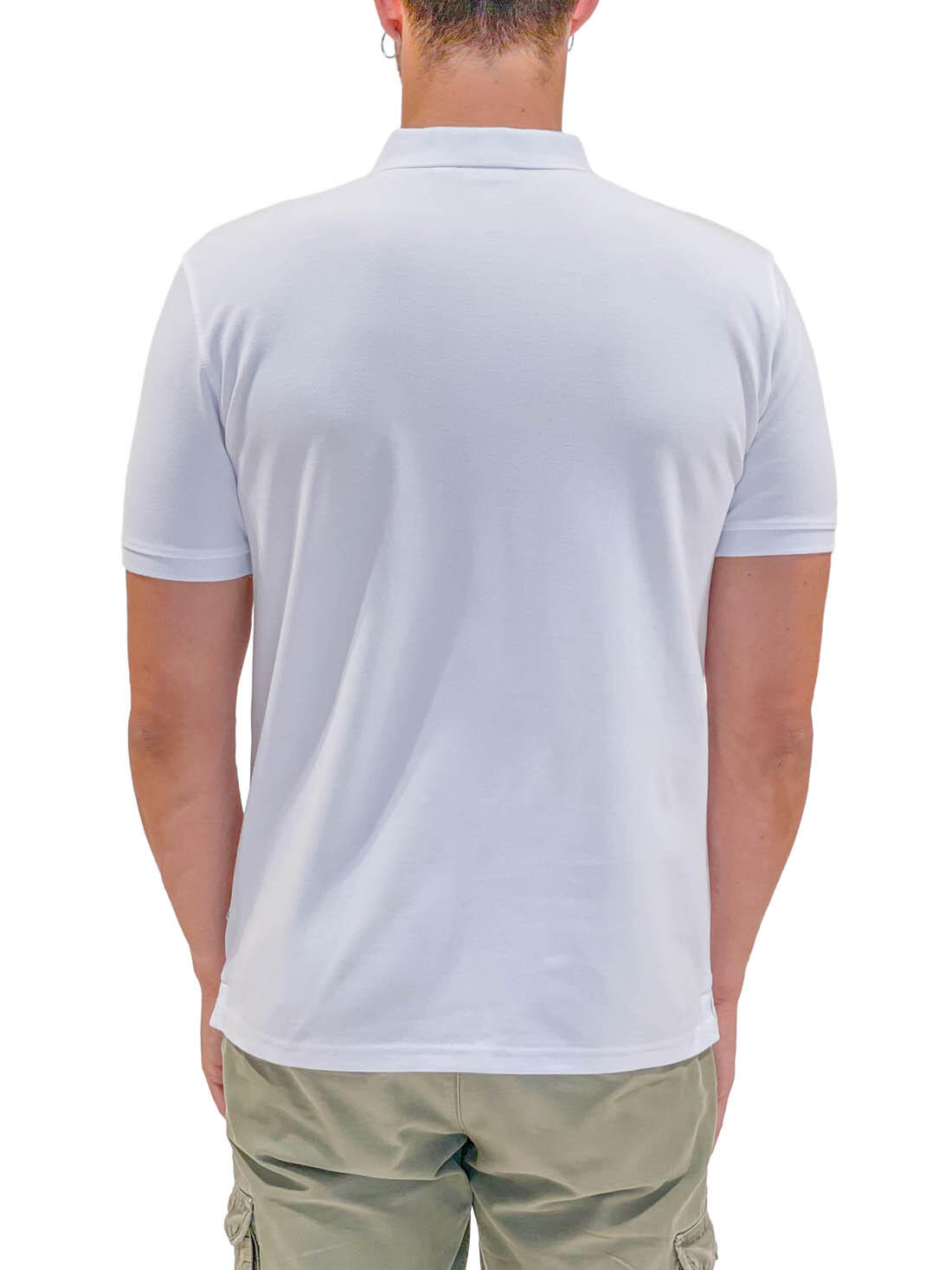 Polo uomo con badge logo 3/5