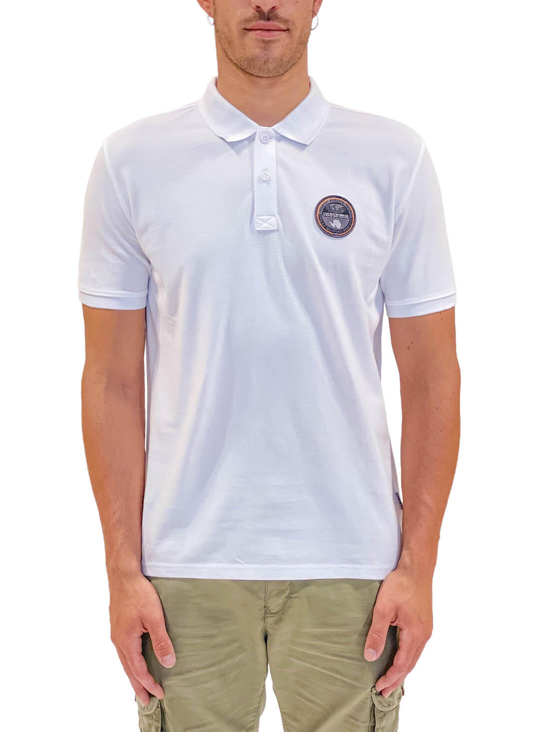 Polo uomo con badge logo 2/5