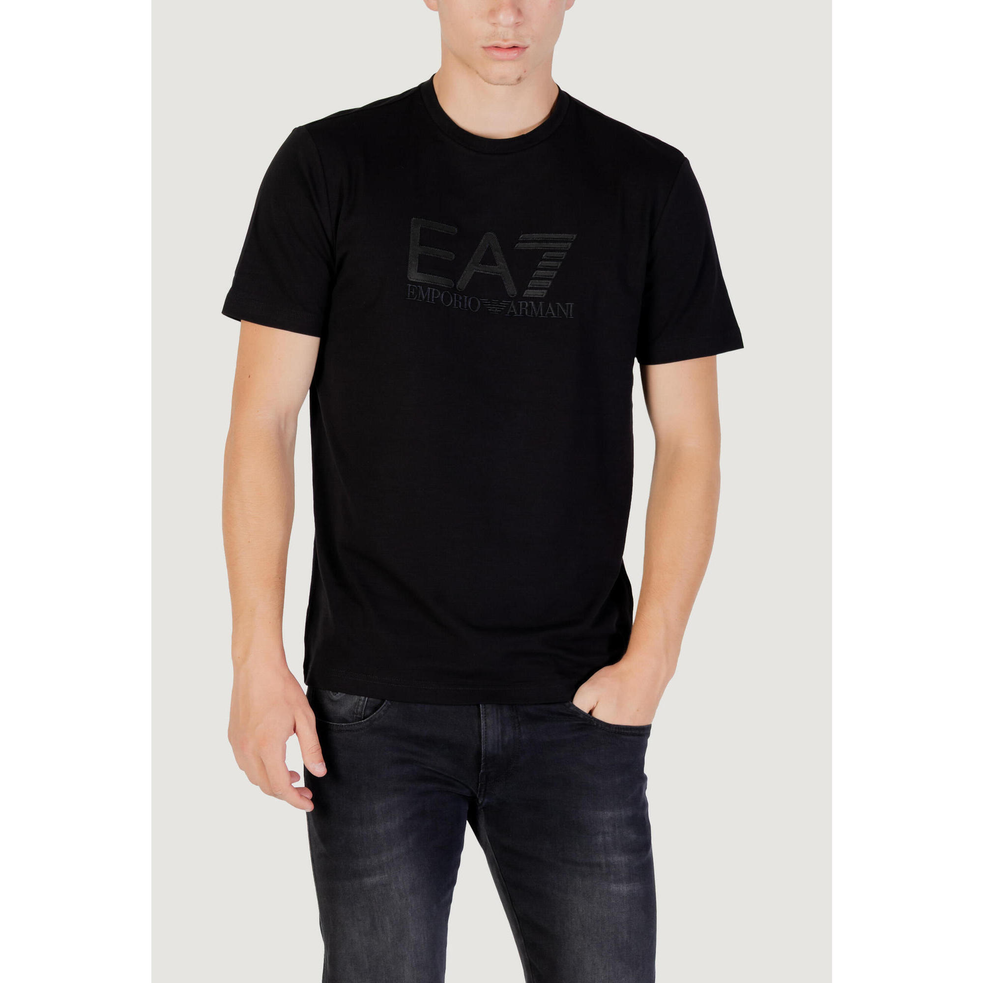 Ea7 - T-shirt Crop Top  Homme Noir - T-shirt Crop Top - Noir - Decathlon