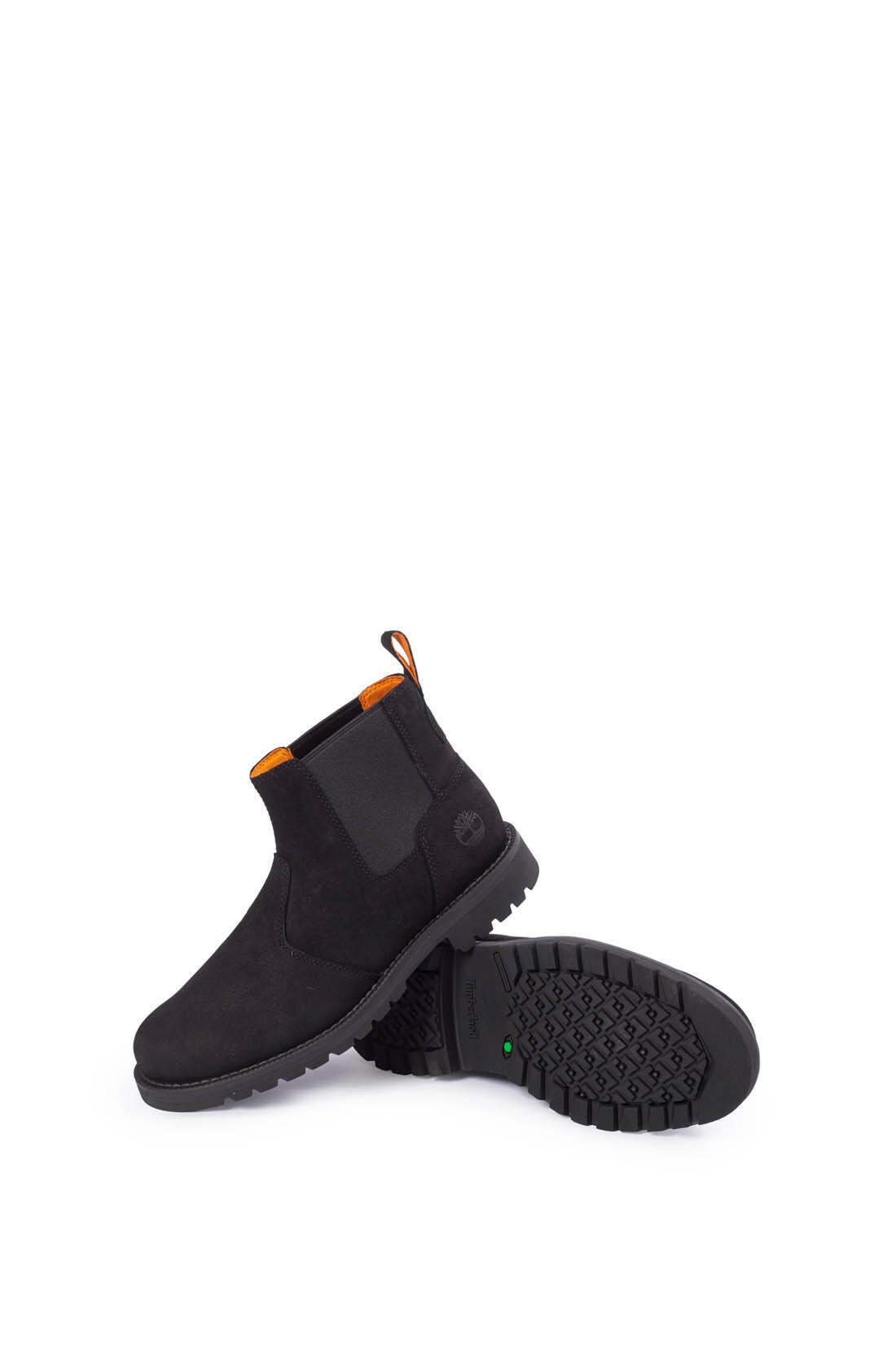 Bottines - Homme - Chelsea nubuck, semelle caoutchouc - Noir 2/5