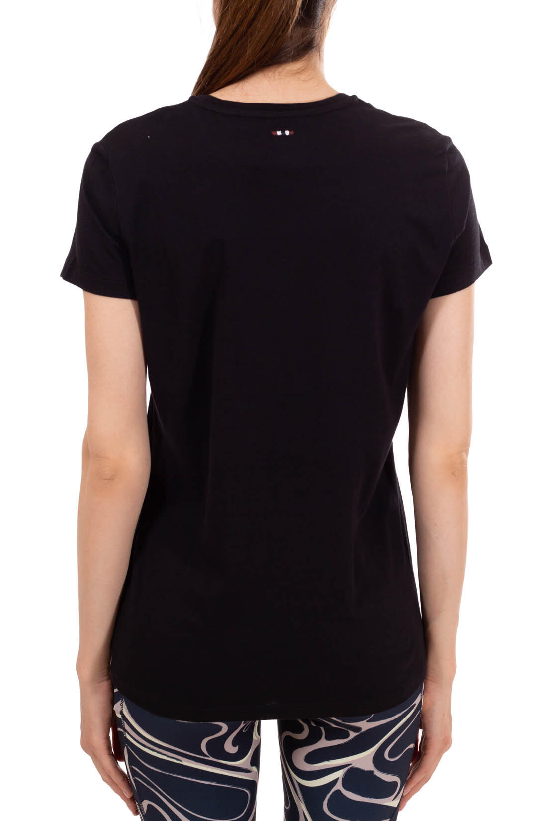 Damen - Sportswear - T-shirt - regular fit, kurzarm, Logo-Print - schwarz 3/4