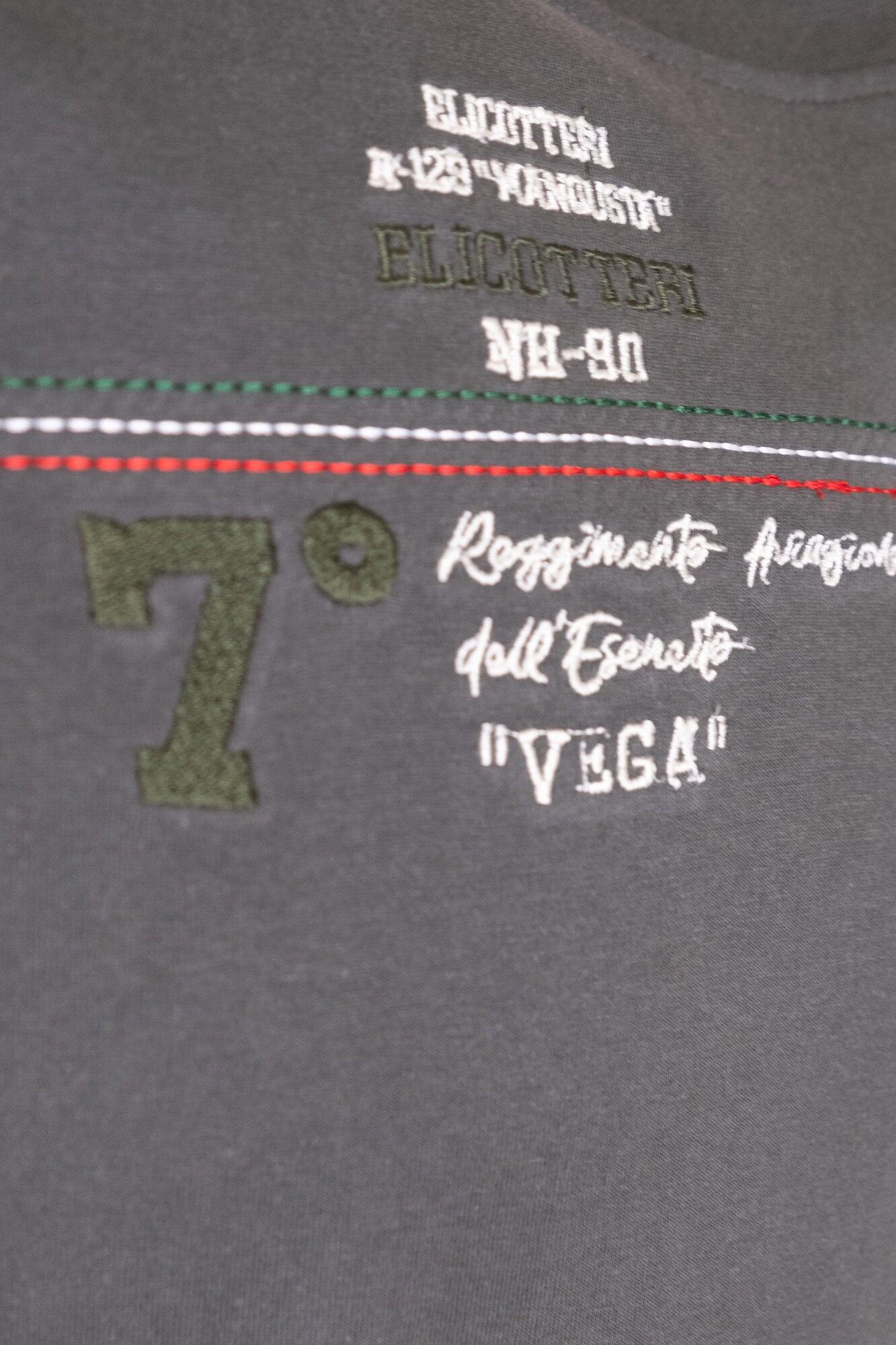 T-shirt Aviazione Esercito a maniche corte militare in cotone uomo 3/4