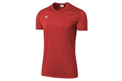 Le Coq Sportif Maglietta Match Vintage Rossa per Bambini. Età 8