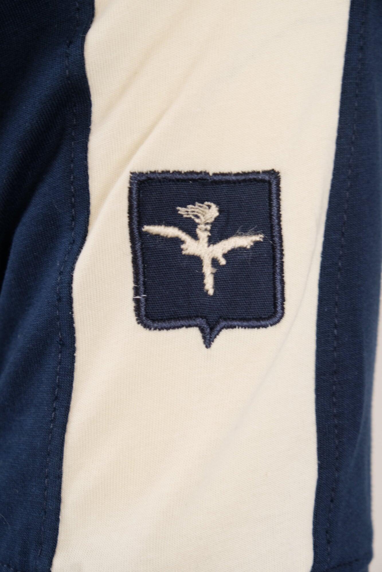 Polo Aviazione Esercito a maniche corte blu in cotone uomo 4/5
