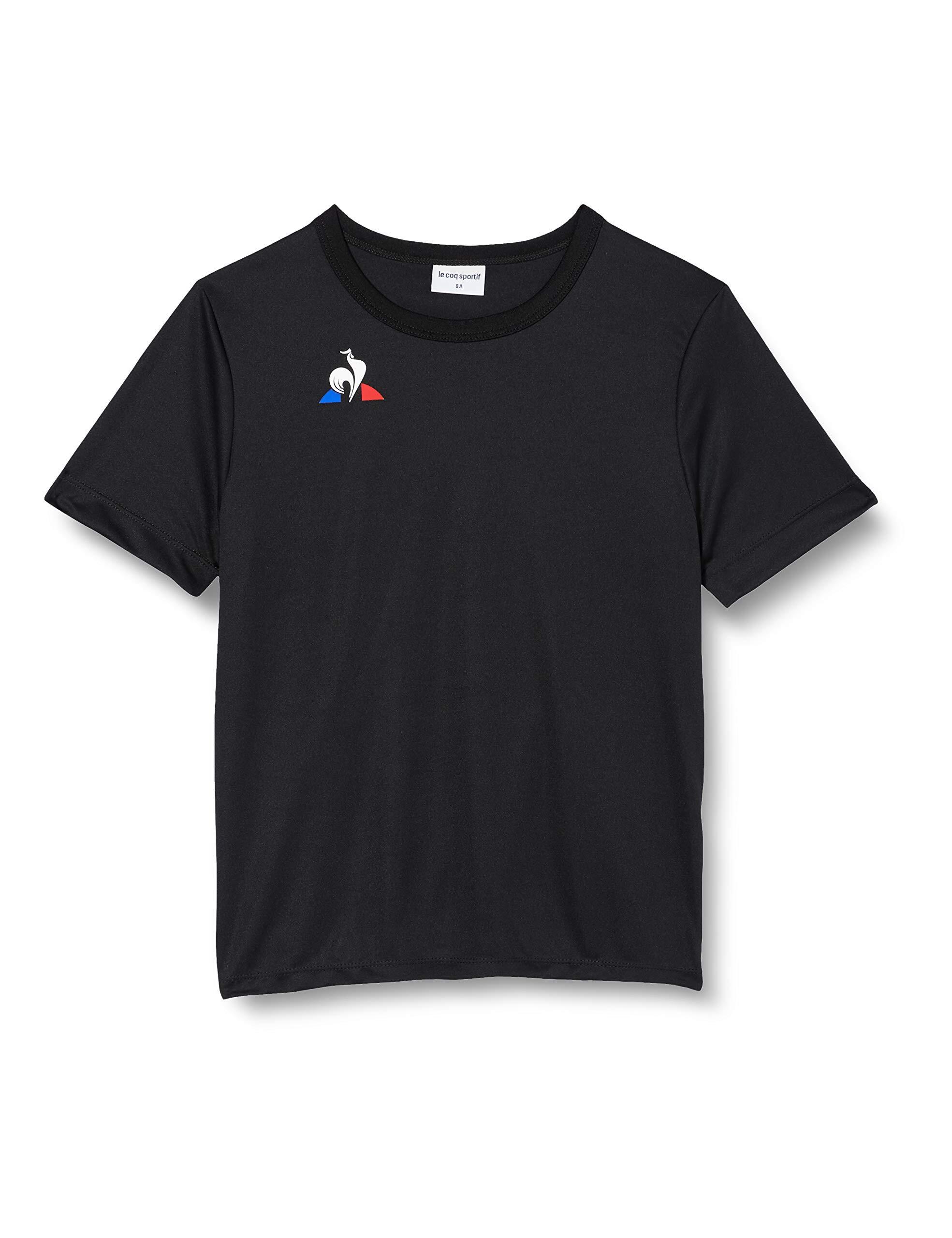 Le Coq Sportif Maglietta Bambino No. 1 Nera, 8 Anni 1/4