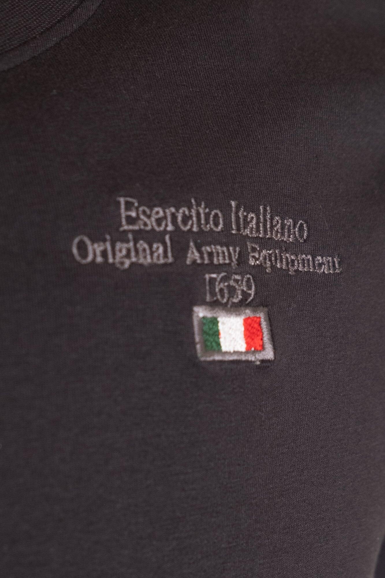 T-shirt Esercito a maniche corte nera in cotone uomo 2/3