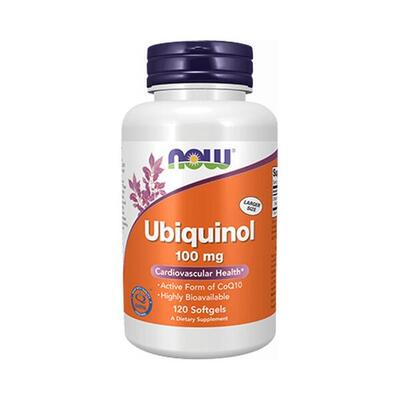 Now foods ubiquinol 100 mg (120 softgels) unflavoured