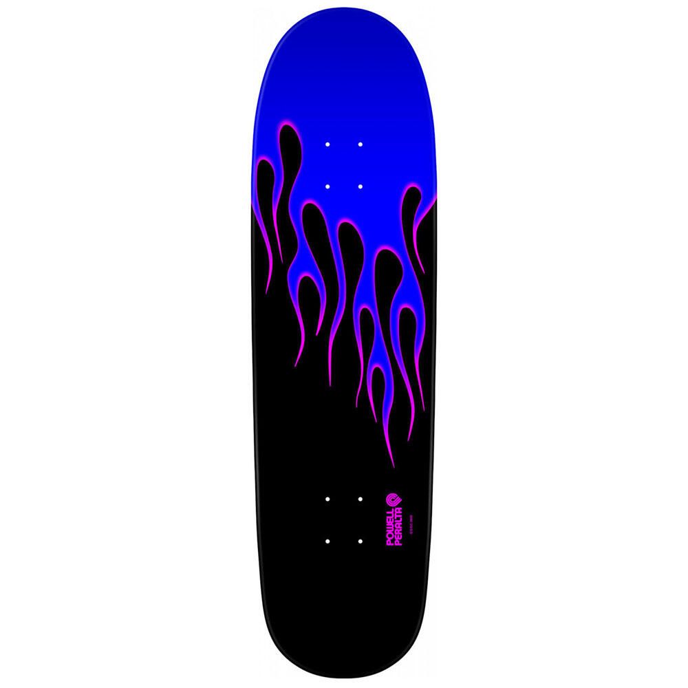 POWELL PERALTA Skateboard Deck Powell Peralta Nitro Hot Rod Flames Blue Black 9.33''