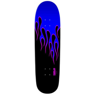 Skateboard deck powell peralta nitro hot rod flames blue black 9.33''
