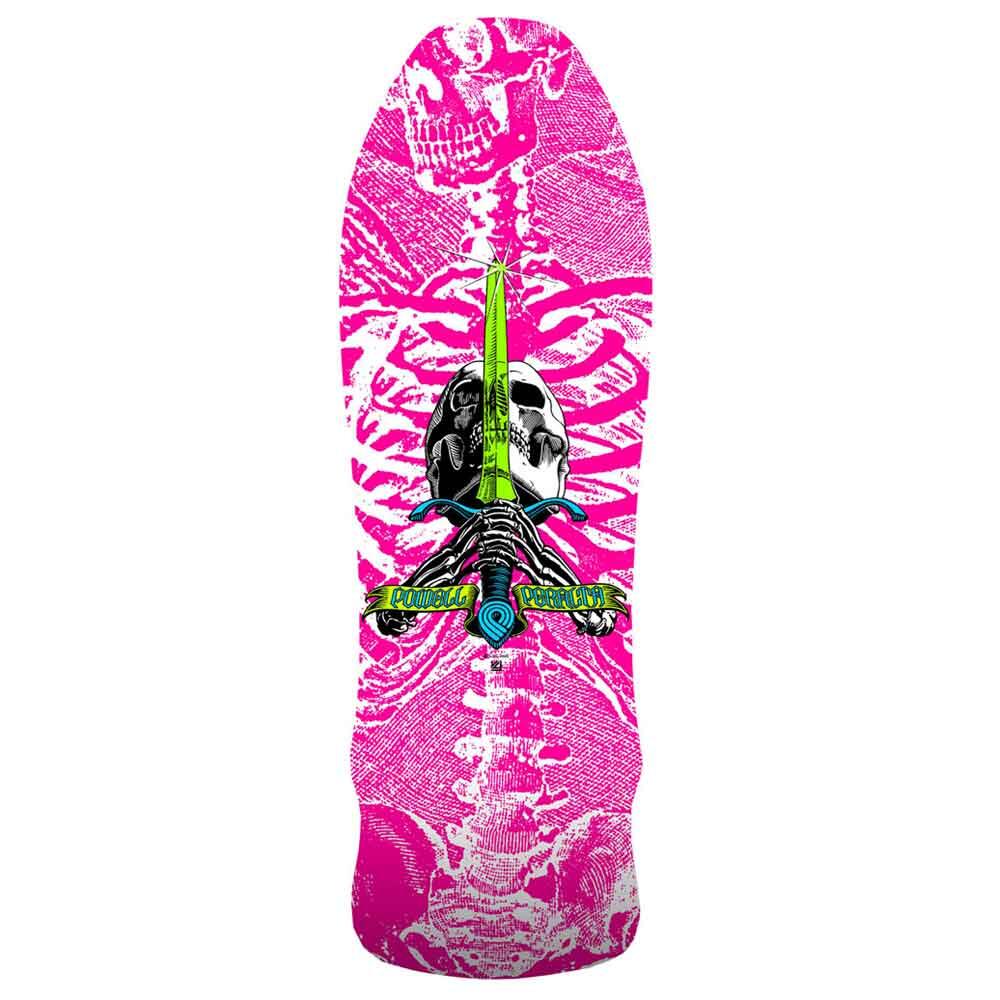 POWELL PERALTA Skateboard Deck Old School Powell Peralta Geegah Skull & Sword Pink 9.75''