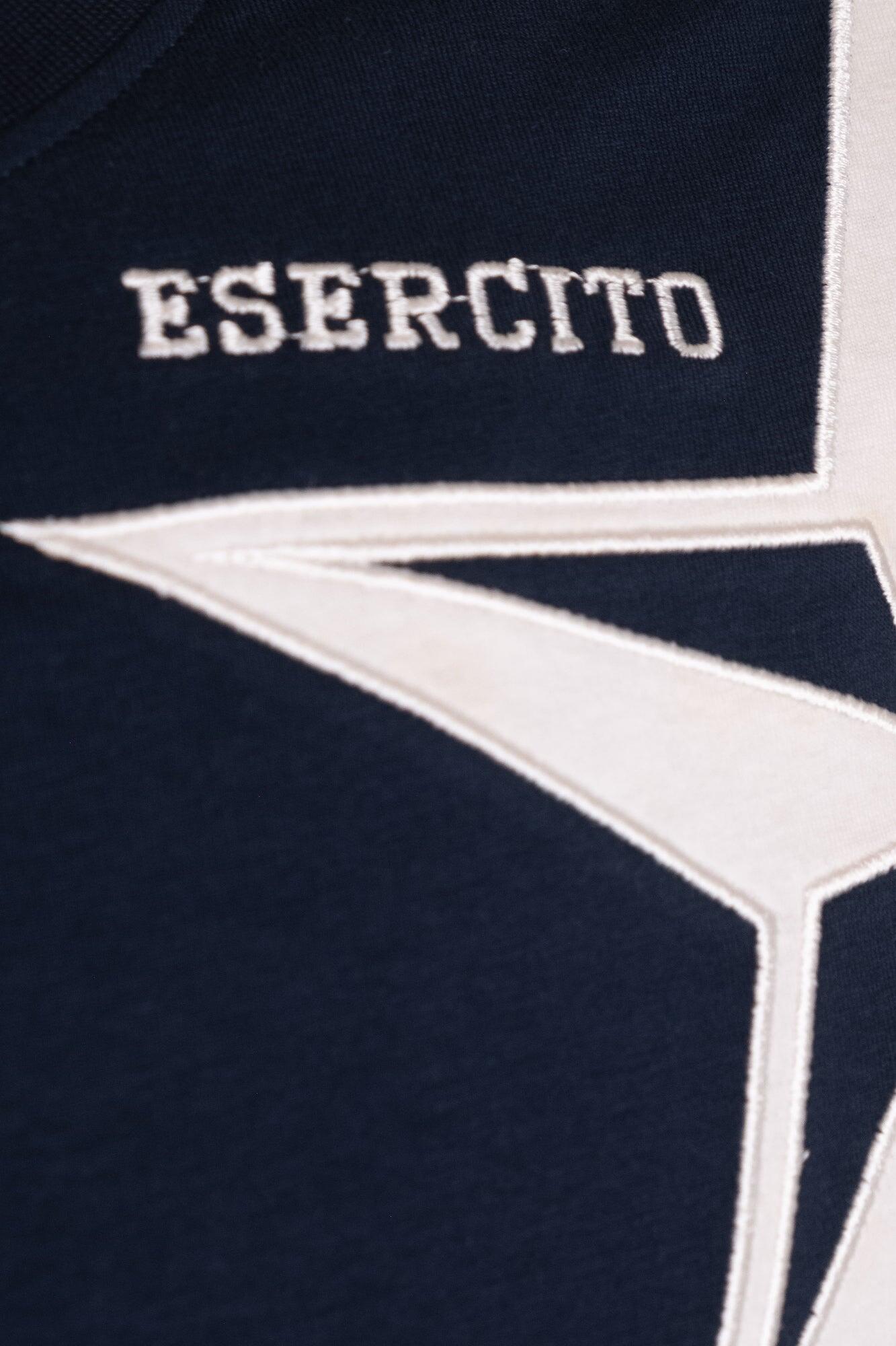 T-shirt Esercito a maniche corte blu in cotone uomo 3/4