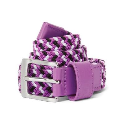 Footjoy braided golfriem dames zwart/wit/berry