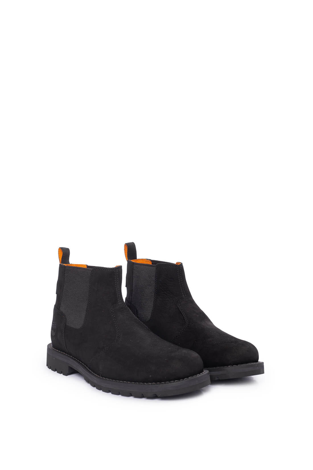 Bottines - Homme - Chelsea nubuck, semelle caoutchouc - Noir 3/6