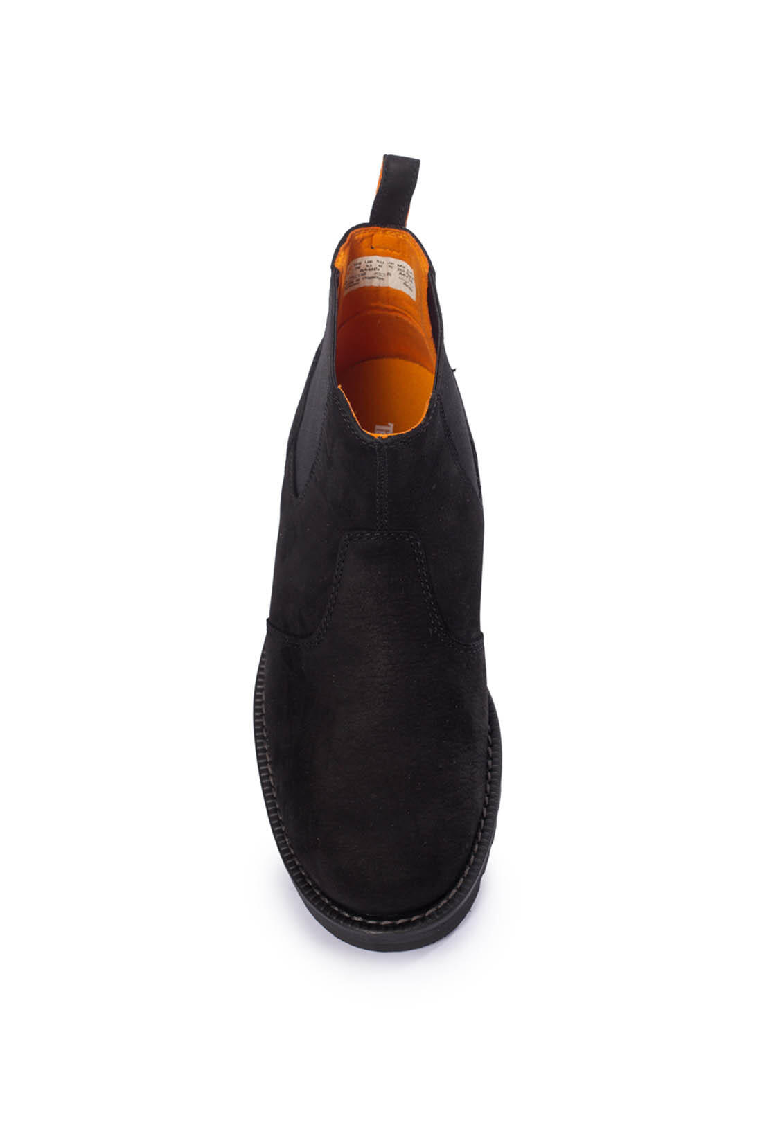 Bottines - Homme - Chelsea nubuck, semelle caoutchouc - Noir 6/6