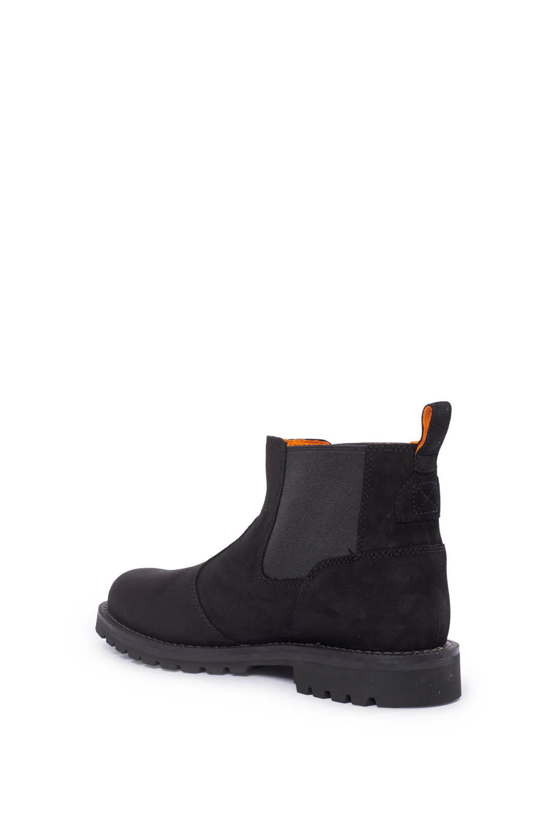 Bottines - Homme - Chelsea nubuck, semelle caoutchouc - Noir 4/6