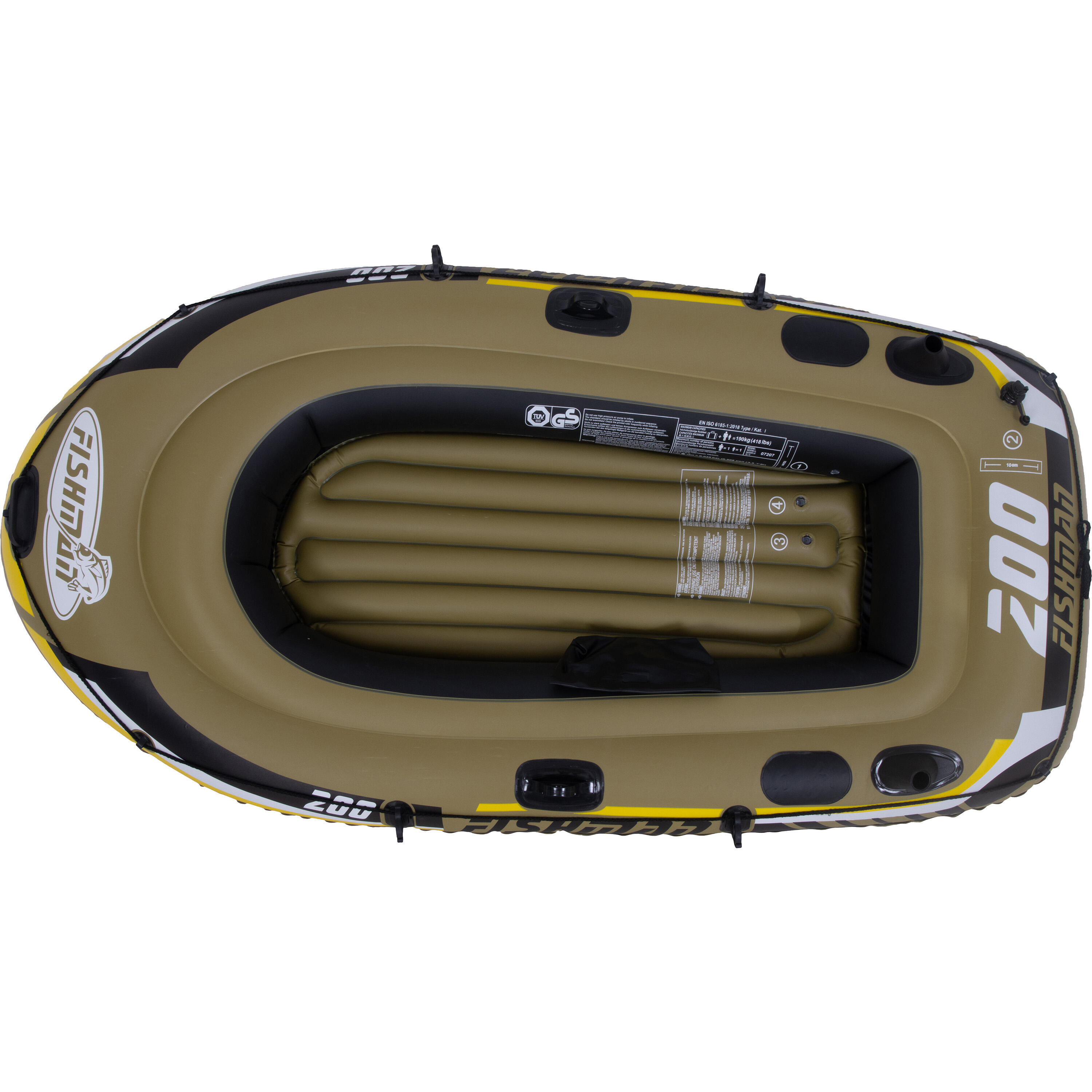 aufblasbares Schlauchboot Fishman 200 218x110x36cm 2 Personen mit Zubehör 2/7