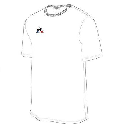 T-shirt en Coton Le Coq Sportif pour Enfants en Blanc Optique, 6A