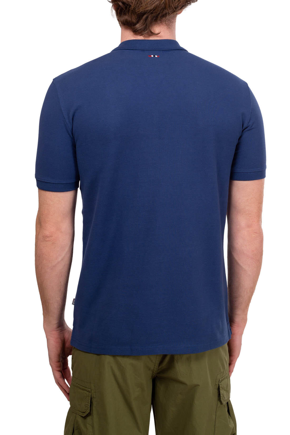 Polo uomo con patch logo 3/4