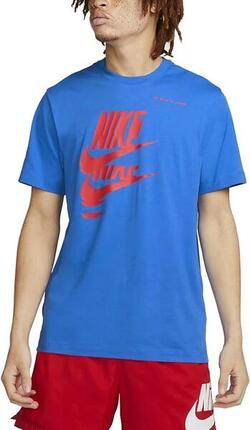 T-shirt Nike Essential Sport 1 - Bleu Signal/Rouge Université, XX-Large