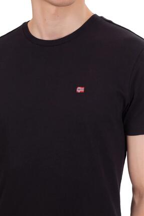 T-shirt - Casual - Homme - Regular fit, manches courtes, col rond - Salis - Noir
