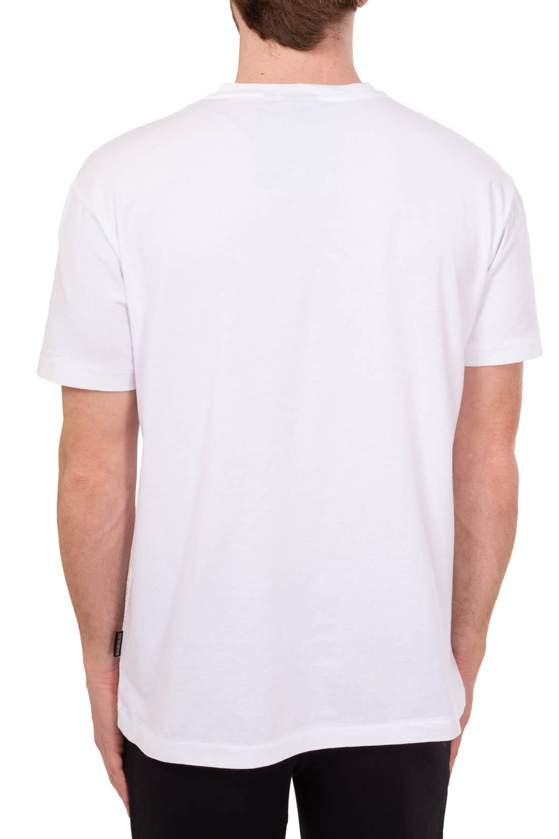 Camiseta - Sportswear - Hombre - Algodón, logo - Blanca 3/4