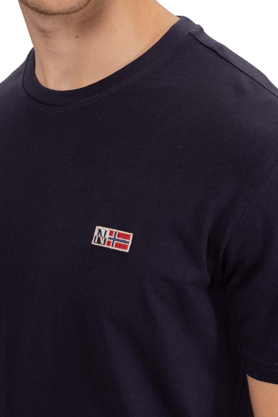 T-shirt - Casual - Homme - Coupe regular - Logo ou patch - Noir 5/5