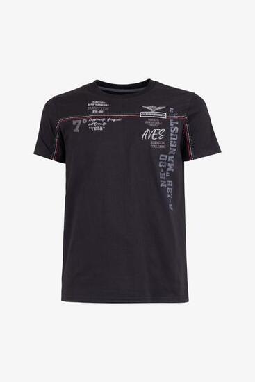T-shirt Aviazione Esercito a maniche corte militare in cotone uomo