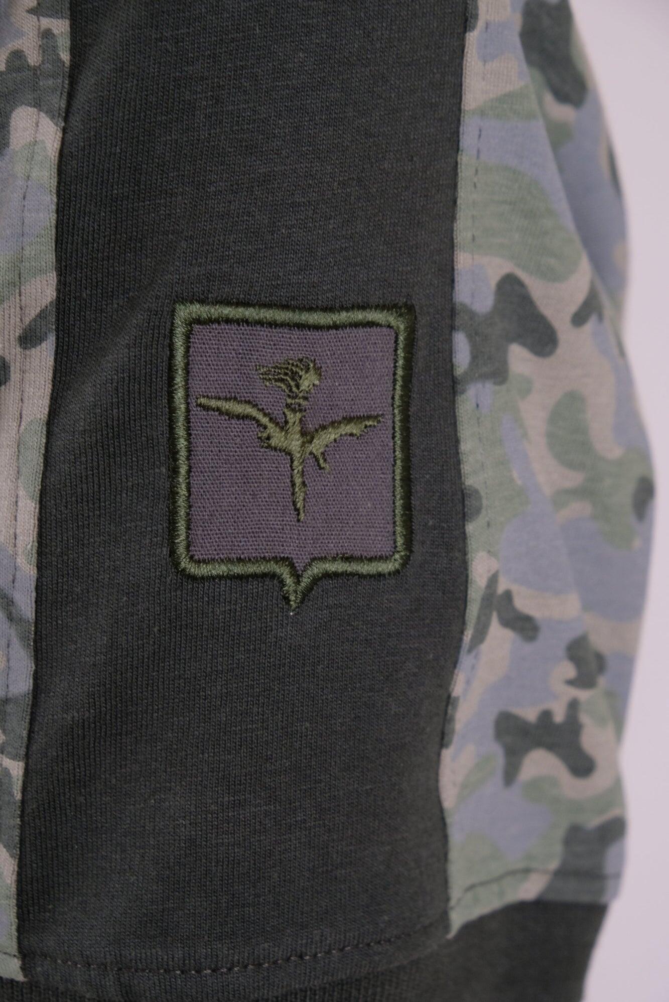 Polo Aviazione Esercito a maniche corte mimetica verde in cotone uomo 4/4