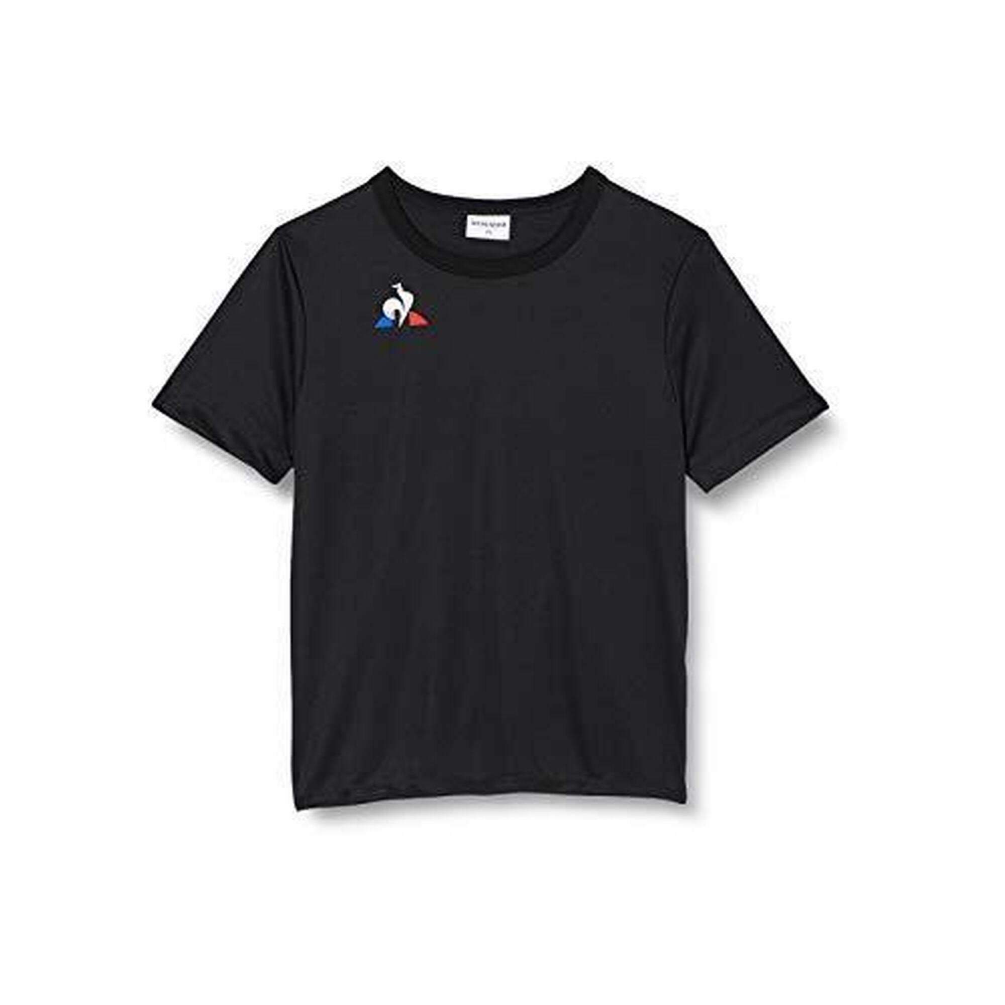 Le Coq Sportif - Le Coq Sportif T-shirt Noir Enfant, 12a 12 Ans - T-shirt Manches Courtes - Noir - Decathlon