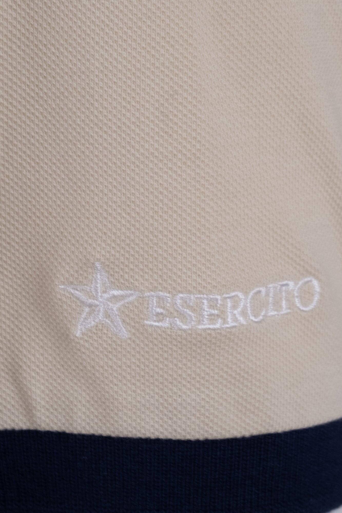 Polo Esercito a maniche corte kaki in cotone uomo 4/4
