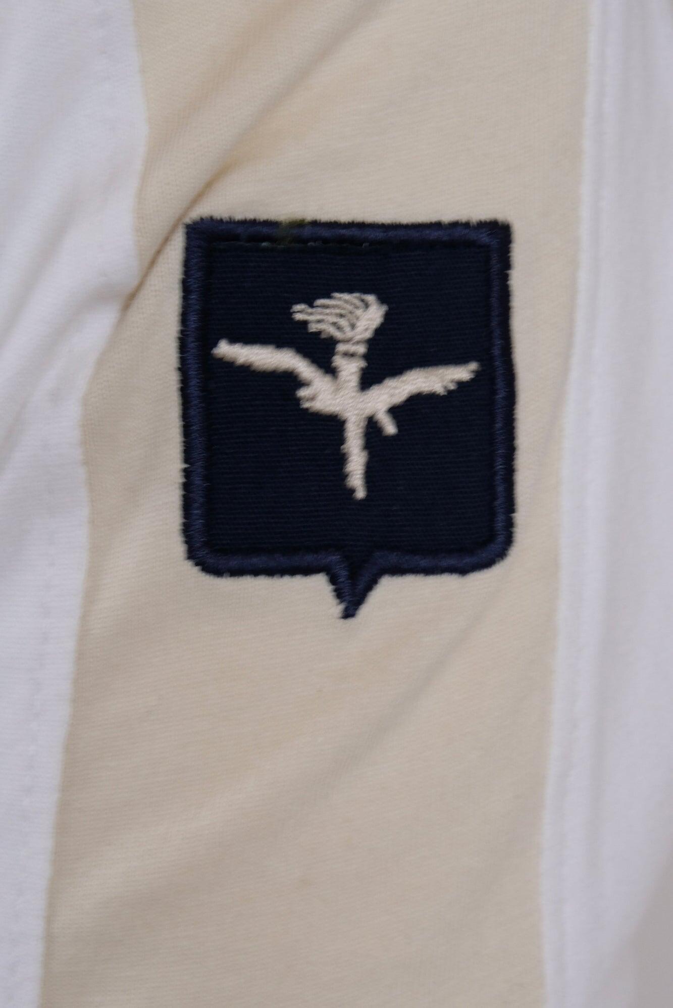 Polo Aviazione Esercito a maniche corte bianca in cotone uomo 4/4