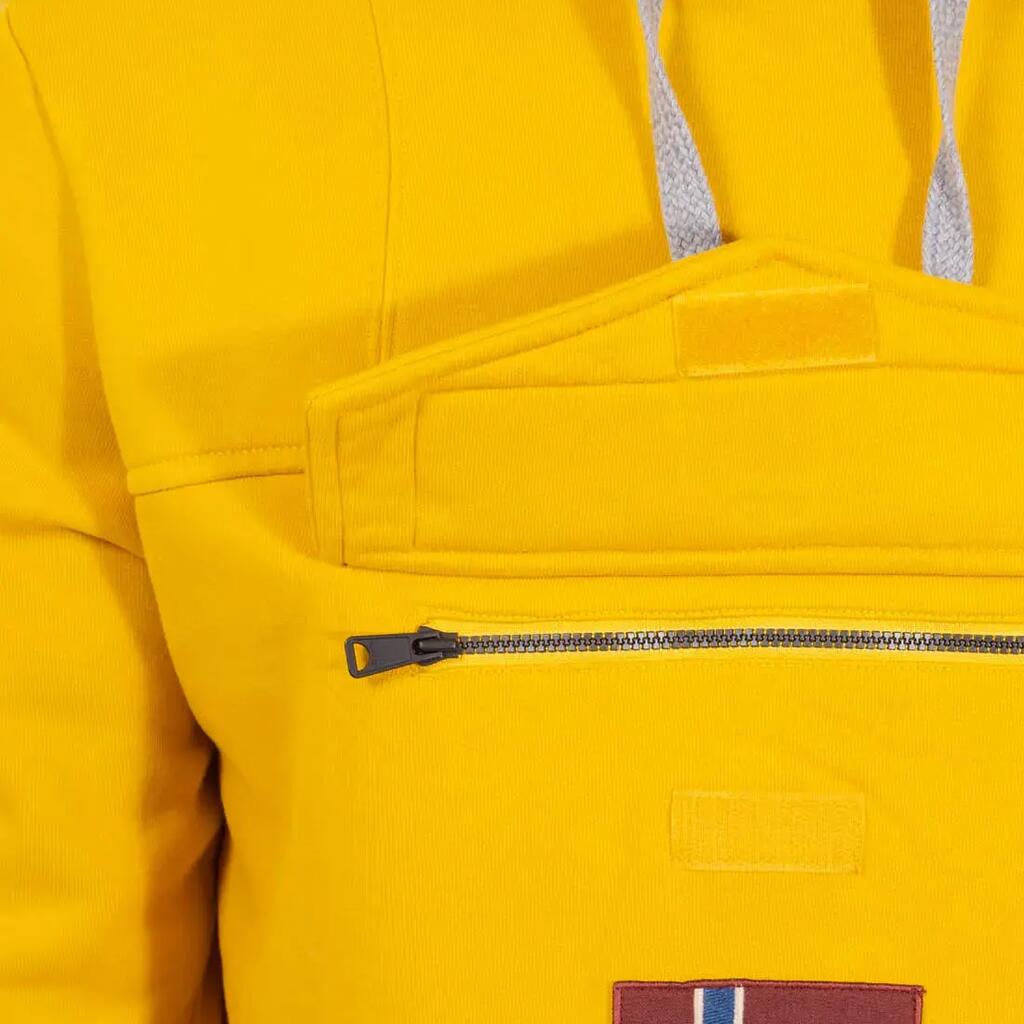 Men's Sweatshirt - Regular fit, Front pocket - Yellow