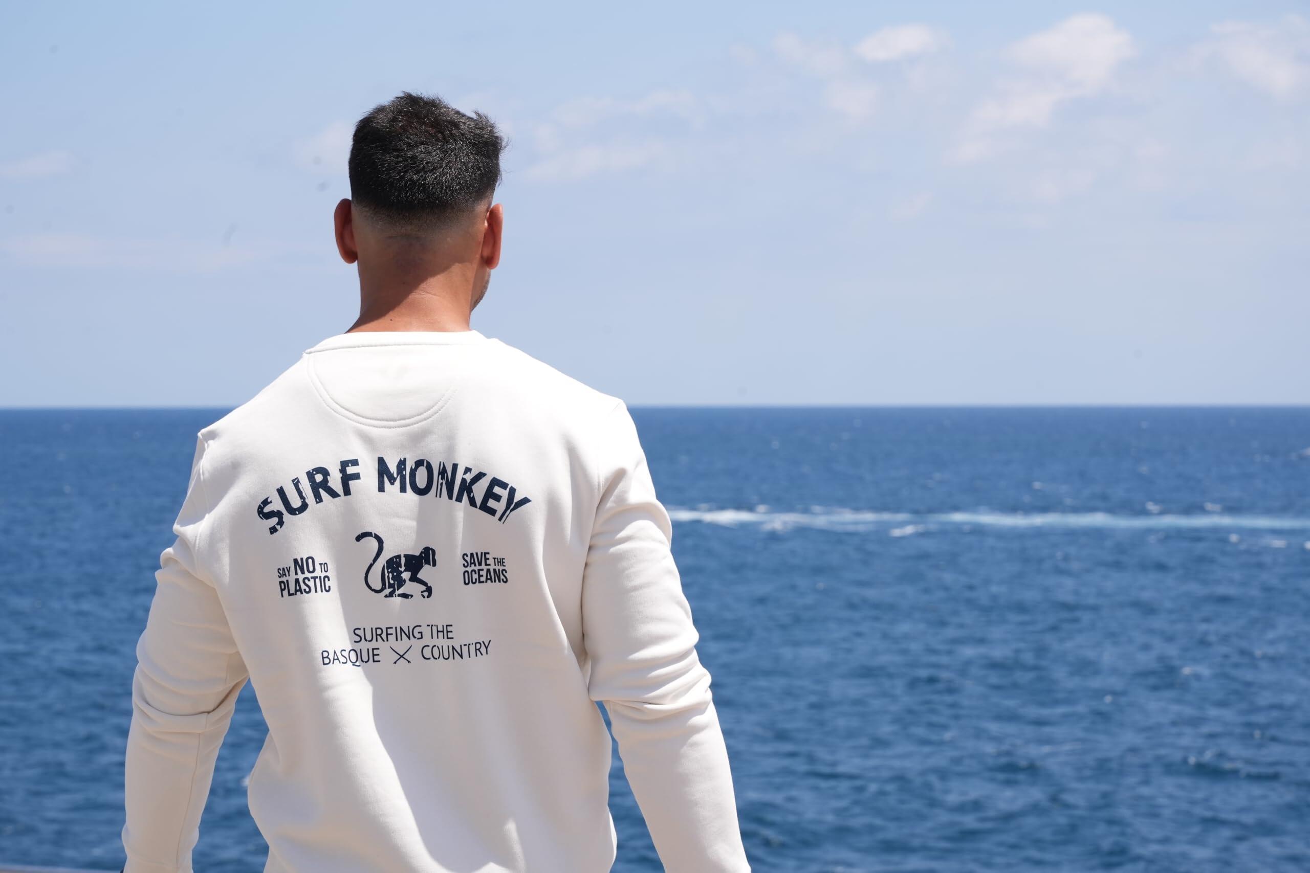 Bluza Save the Ocean – Okrągły dekolt / Dorosły (Ecru) 3/6