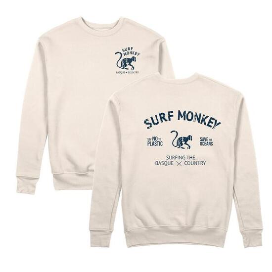 Bluza Save the Ocean – Okrągły dekolt / Dorosły (Piaskowy)
