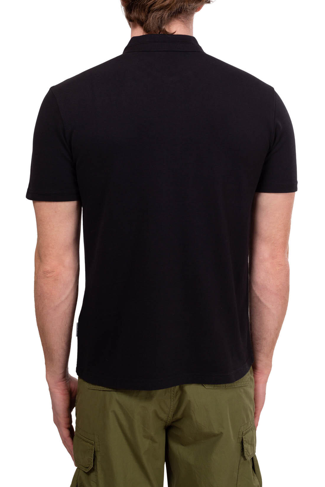Polo uomo con patch logo 3/4