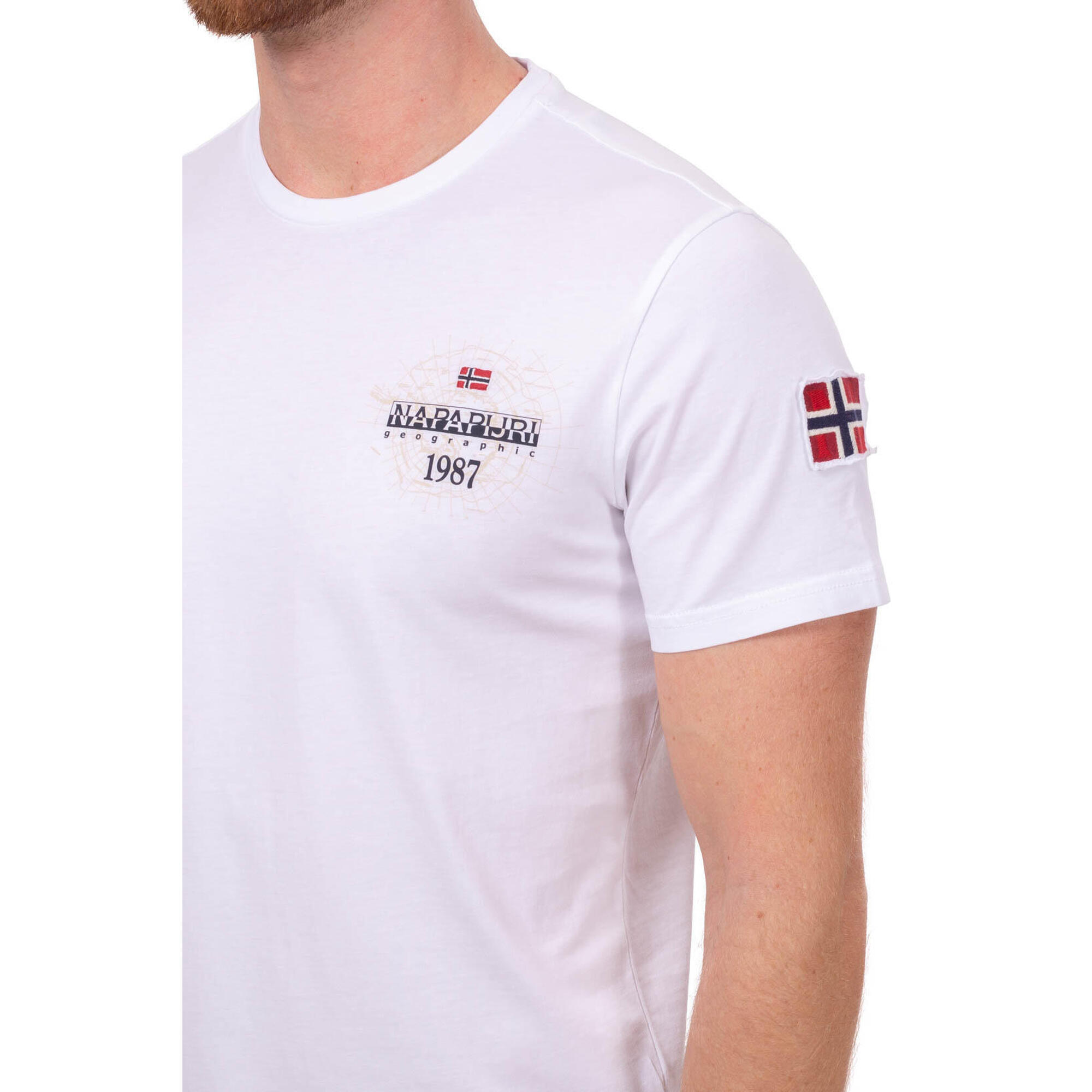 Napapijri - T-shirt Uomo Sedil - Maillot Manches Courtes - Blanc - Decathlon