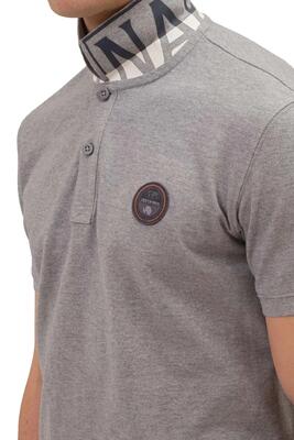 Polo - casual - heren - model epy - korte mouwen, regular fit - geel/fluo mango