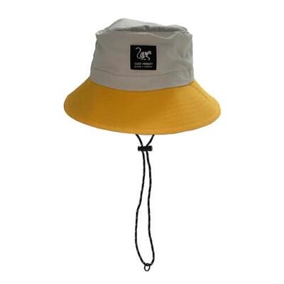 Wasserdichter Boonie-Hut für Herren/Damen – Einheitsgröße – Faltbar (Blau/Beige)
