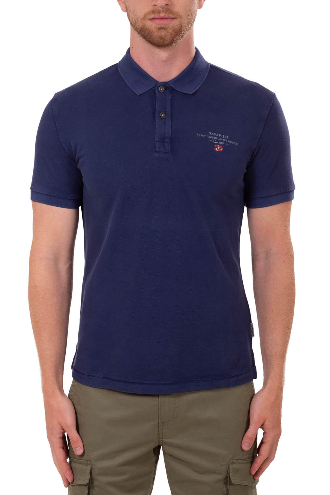 Polo uomo con stampa logo 2/4