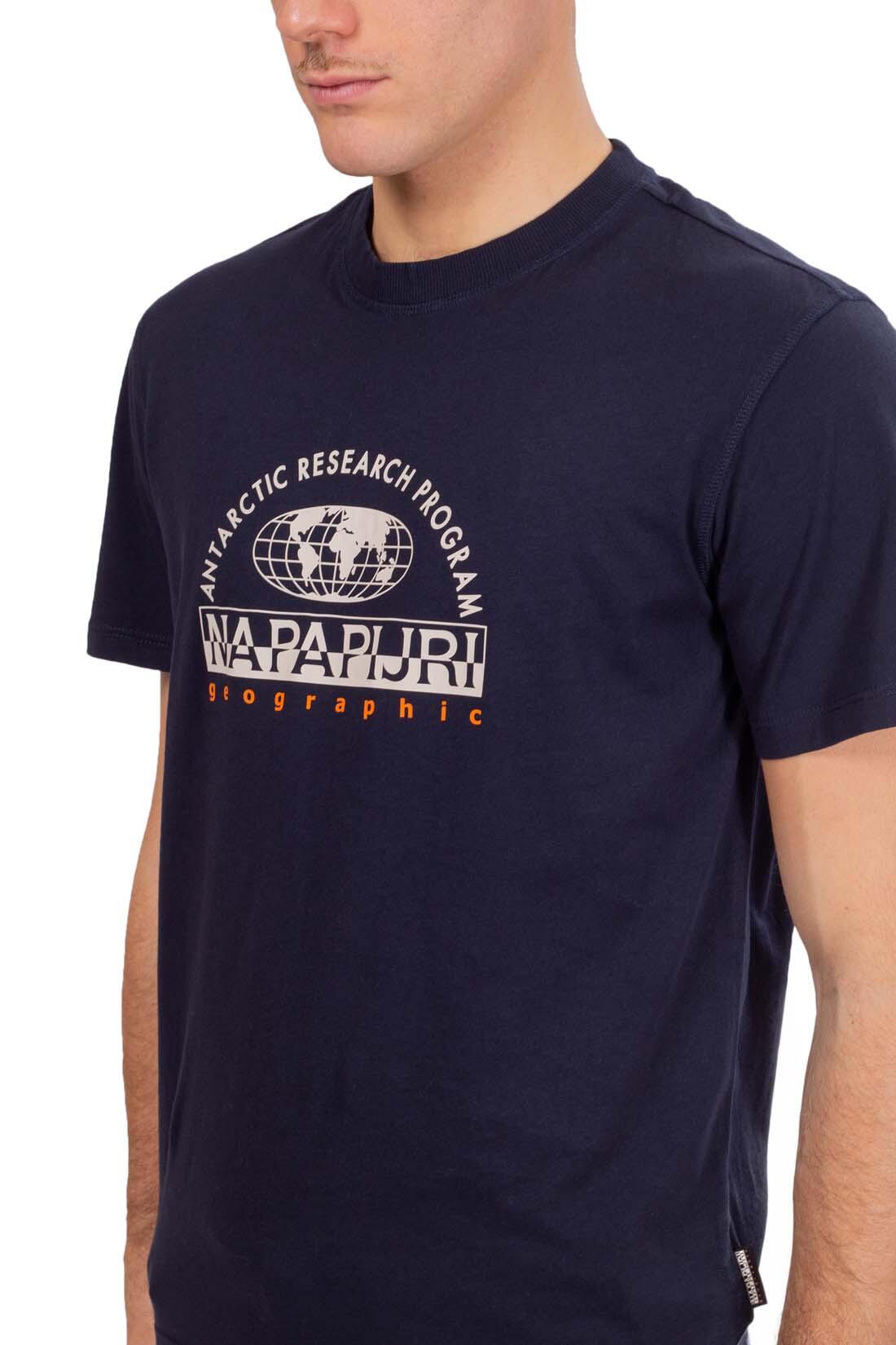 T-shirt - Casual - Heren - Macas - Regular fit - Donkerblauw 5/5