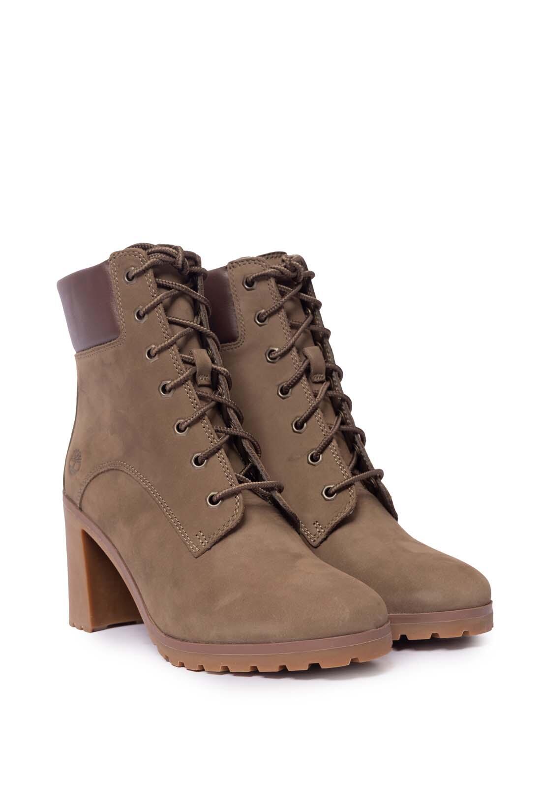 TIMBERLAND Stivali donna stringati Allington con tacco