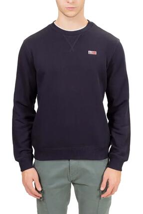 Sweat-shirt - Sportswear - Homme - Coupe regular, logo brodé - Buri - Vert sauge
