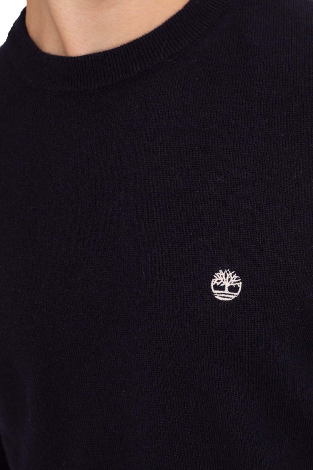 Pulôver - Casual - Homem - Regular fit com logo - Azul marinho 4/5