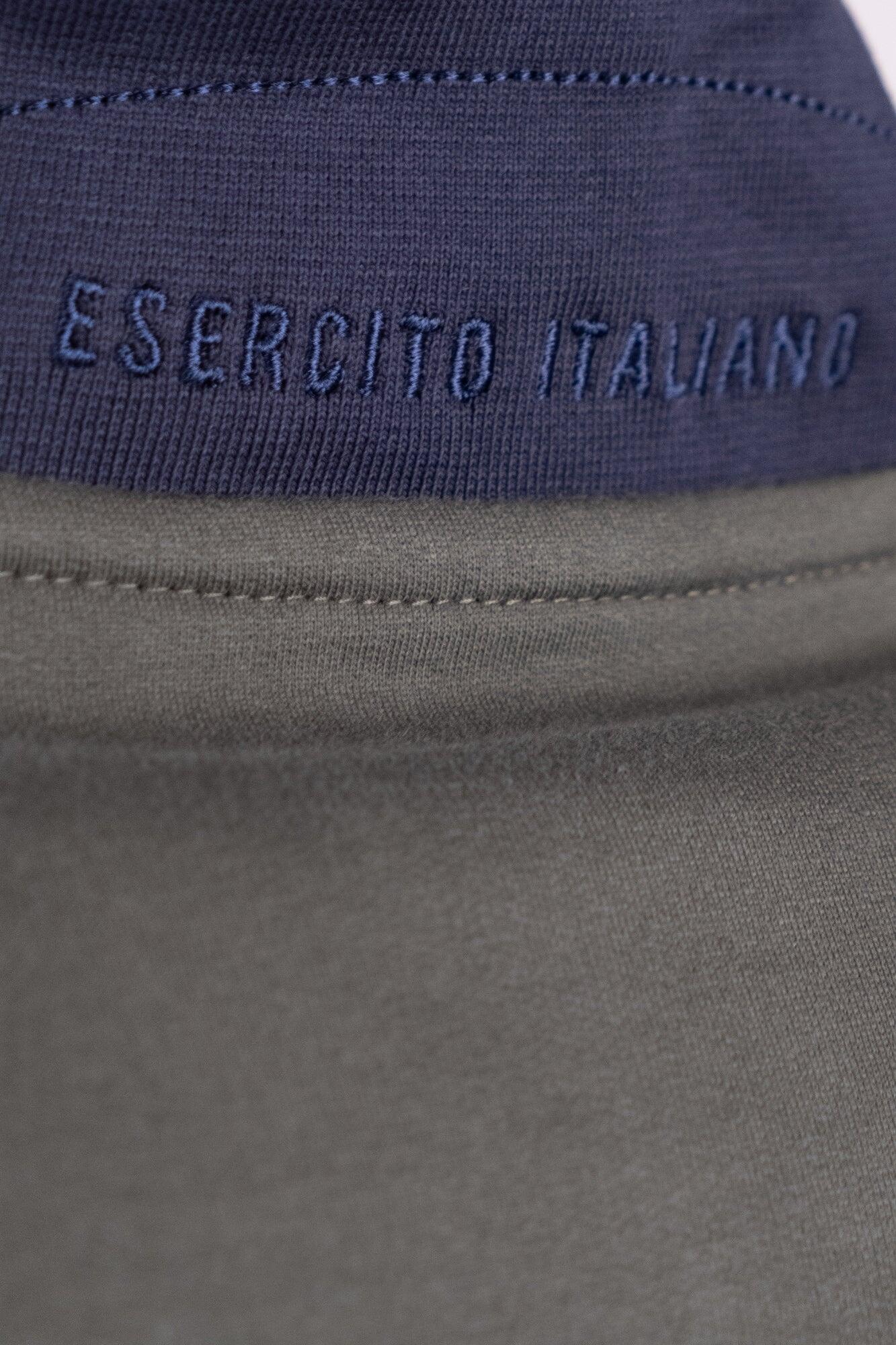 Felpa Esercito con zip militare in cotone uomo 4/4