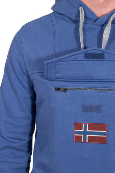 Sweat-shirt - Urbain - Homme - À capuche - Burgee - Bleu